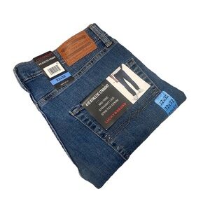 Lucky Brand 410 Men's Blue Athletic Straight Stretch 32x32 Jeans NWT, $99 MSRP